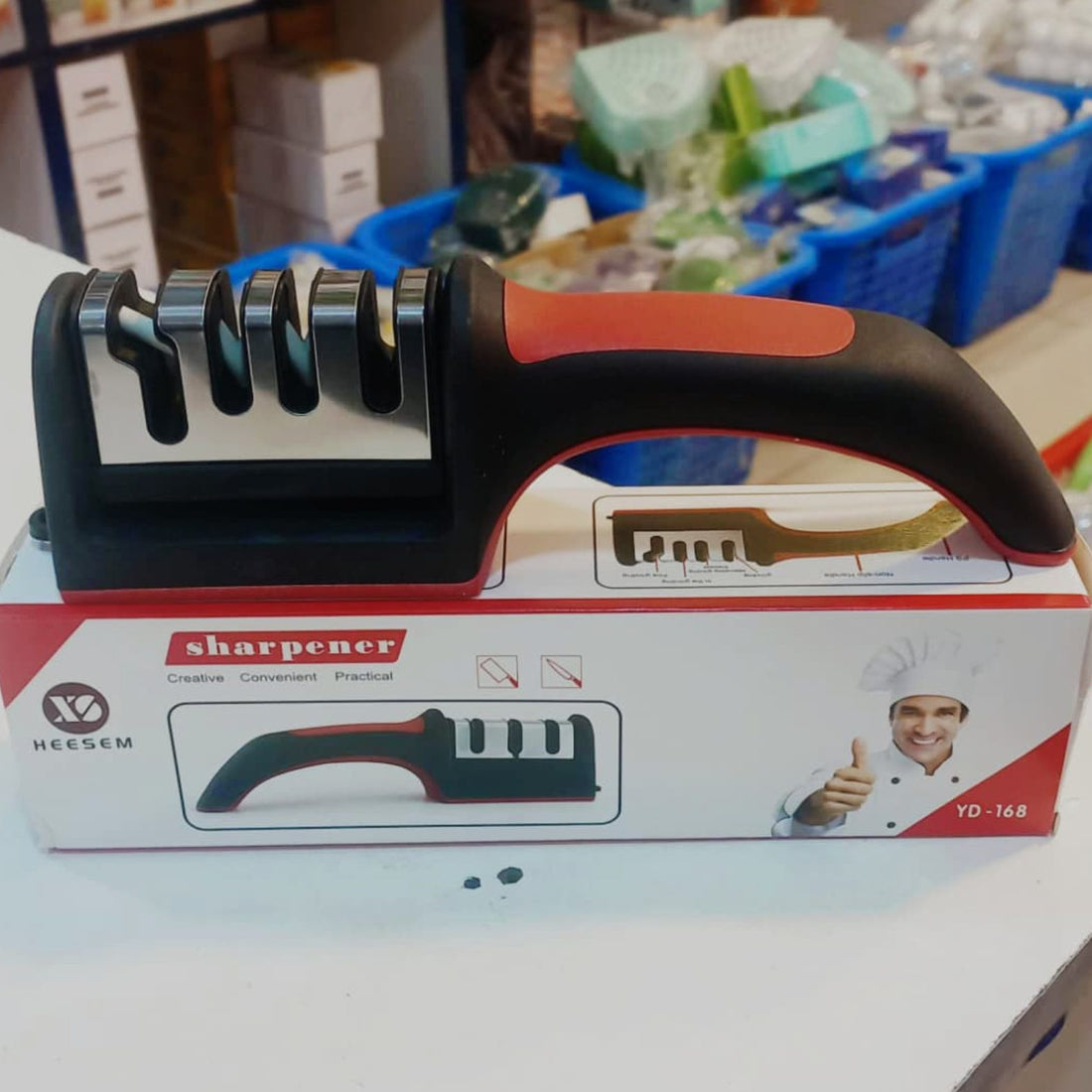 Professional Knife Sharpener 3 in 1 Sharpening Tool for Dull Knives